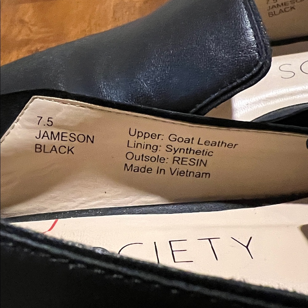 Sole Society Black Leather Jameson Slip-on US women's size 7.5 - Picture 4 of 12